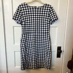 Fitted Gingham Dress